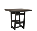 Hudson 40" x 40" Square Table - Bar Height Rockwood Outdoor Furniture Hammered Top: Bronze MGP Black 