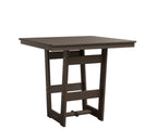 Hudson 40" x 40" Square Table - Counter Height Rockwood Outdoor Furniture Hammered Top: Bronze MGP Clay 
