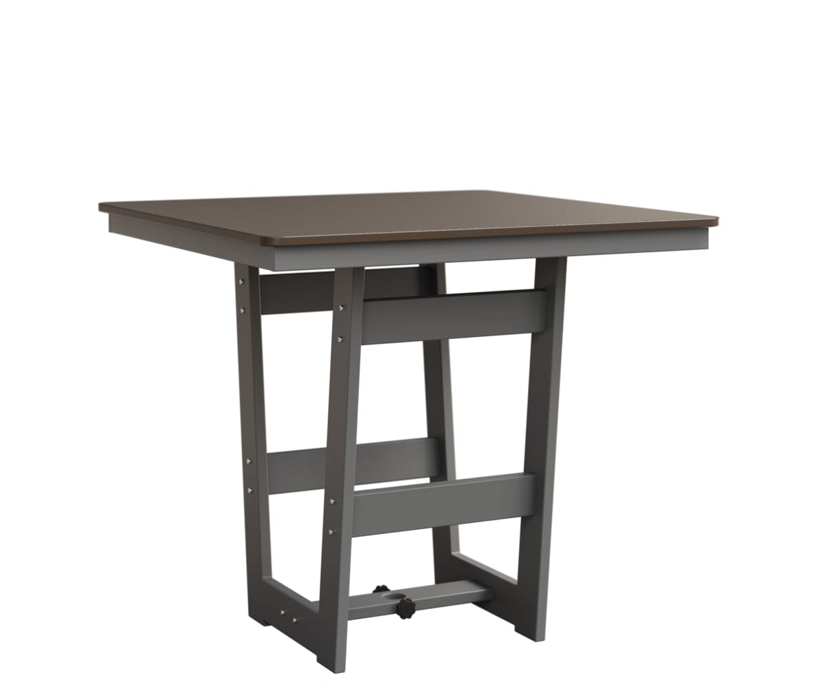 Hudson 40" x 40" Square Table - Counter Height Rockwood Outdoor Furniture Hammered Top: Bronze MGP Fog 