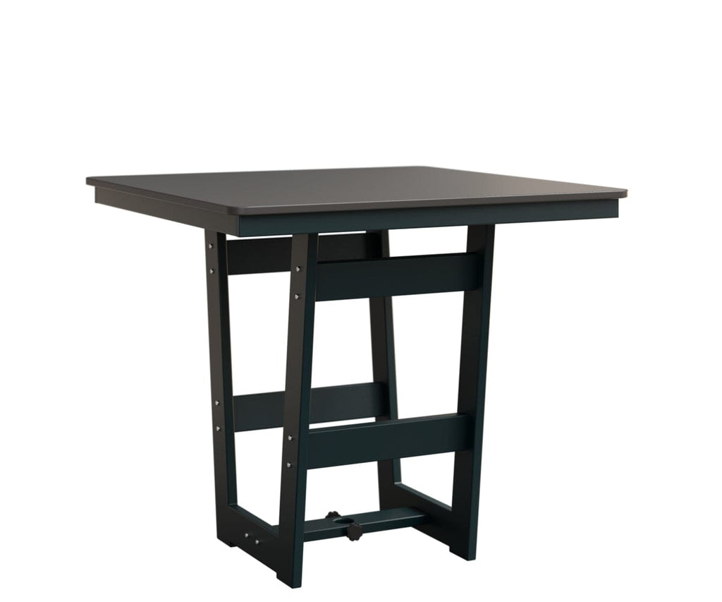 Hudson 40" x 40" Square Table - Counter Height Rockwood Outdoor Furniture Hammered Top: Stainless MGP Berry 