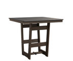 Hudson 40" x 40" Square Table - Bar Height Rockwood Outdoor Furniture Hammered Top: Stainless MGP Clay 