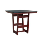 Hudson 40" x 40" Square Table - Counter Height Rockwood Outdoor Furniture MGP Berry MGP Red 