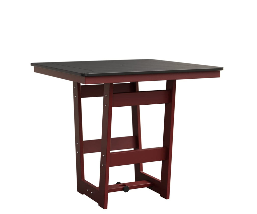 Hudson 40" x 40" Square Table - Bar Height Rockwood Outdoor Furniture MGP Black MGP Red 