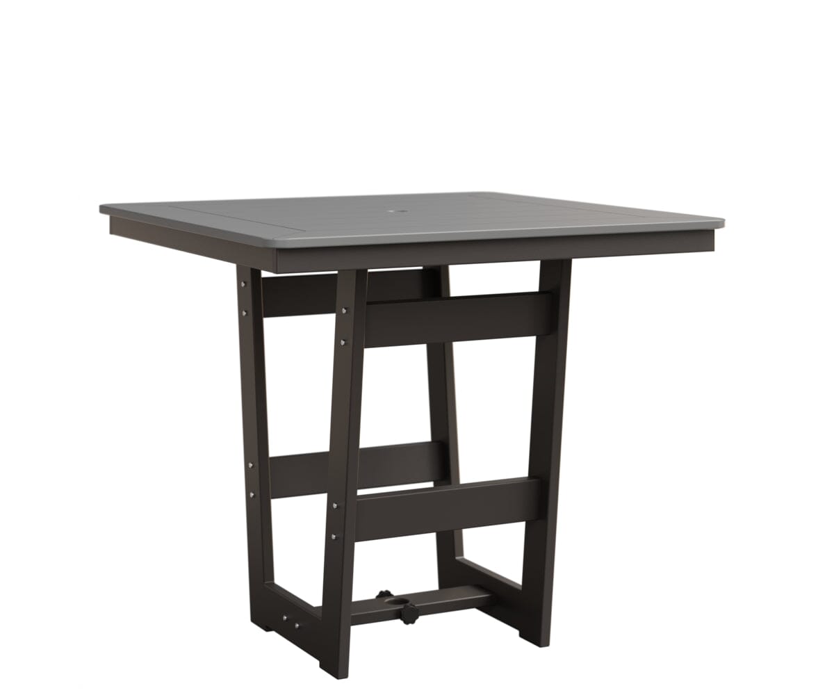 Hudson 40" x 40" Square Table - Bar Height Rockwood Outdoor Furniture MGP Fog MGP Graphite 