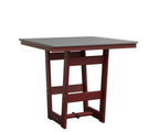 Hudson 40" x 40" Square Table - Bar Height Rockwood Outdoor Furniture MGP Fog MGP Red 