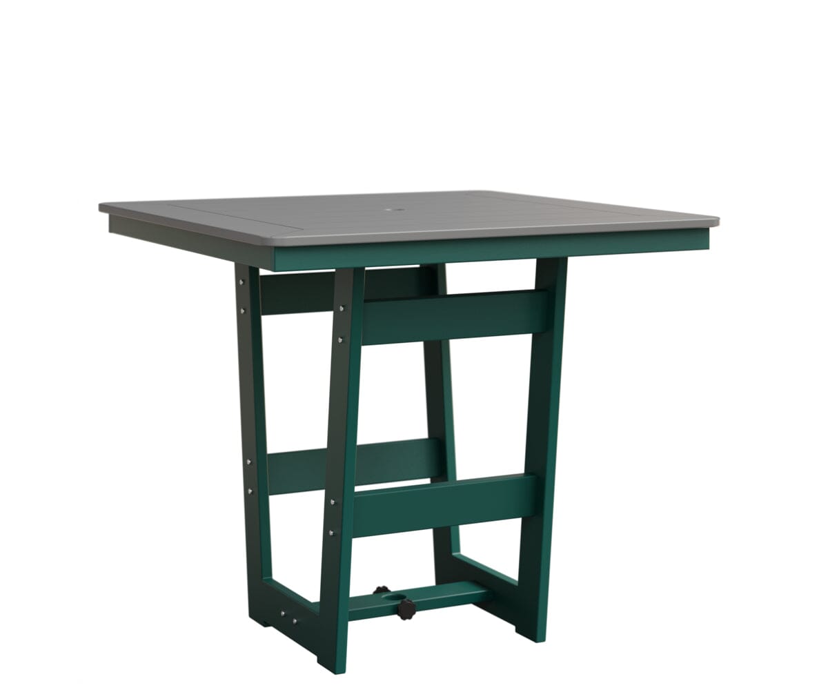 Hudson 40" x 40" Square Table - Bar Height Rockwood Outdoor Furniture MGP Fog MGP Teal 