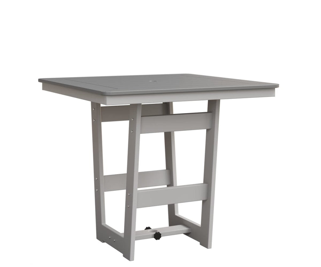 Hudson 40" x 40" Square Table - Bar Height Rockwood Outdoor Furniture MGP Fog MGP White 