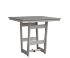 Hudson 40" x 40" Square Table - Bar Height Rockwood Outdoor Furniture MGP Fog MGP White 