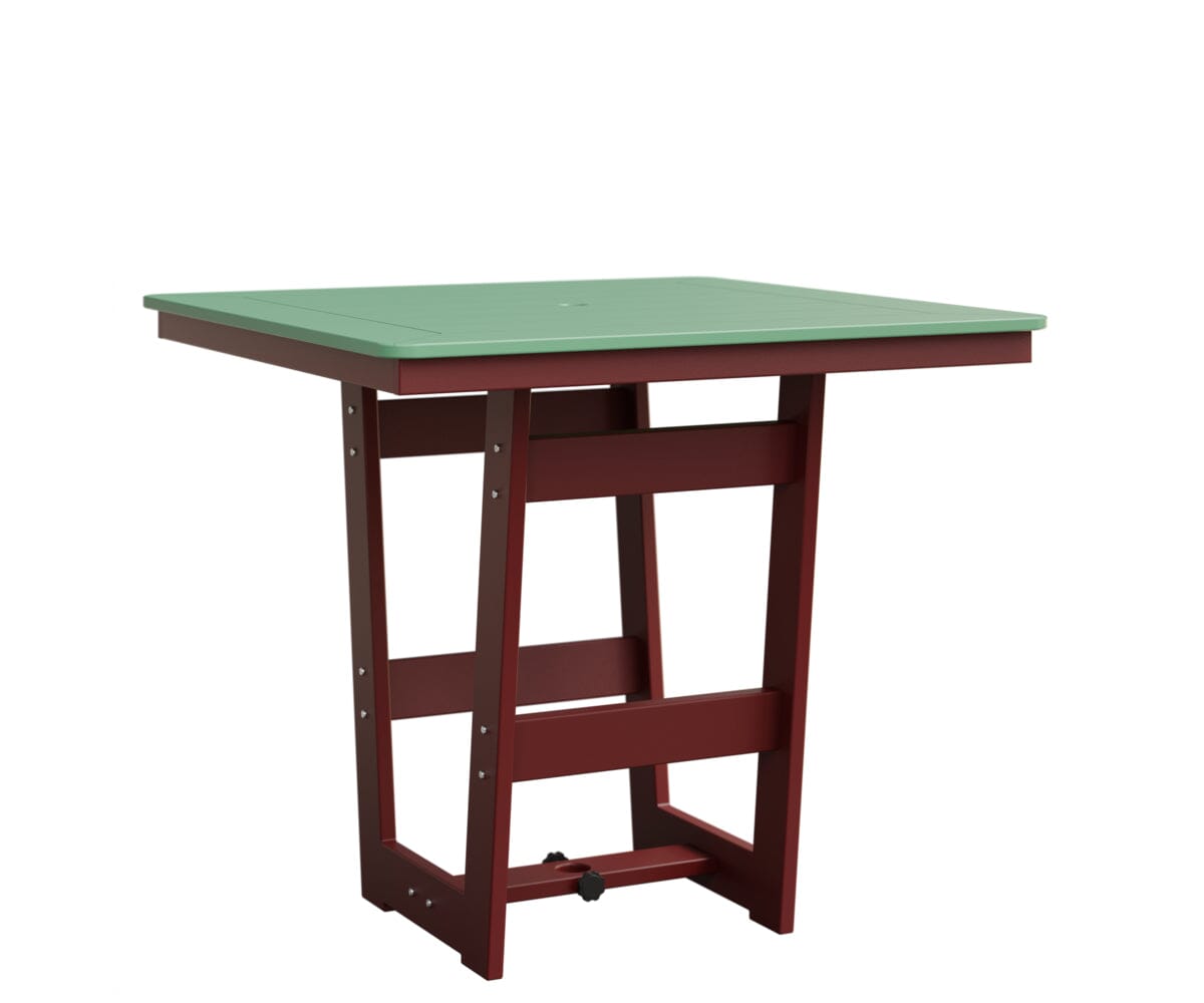 Hudson 40" x 40" Square Table - Bar Height Rockwood Outdoor Furniture MGP Mint MGP Red 