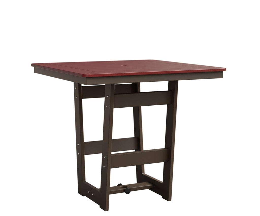 Hudson 40" x 40" Square Table - Bar Height Rockwood Outdoor Furniture MGP Red MGP Clay 