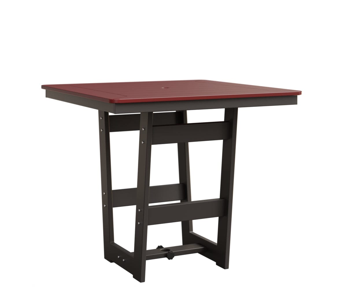Hudson 40" x 40" Square Table - Bar Height Rockwood Outdoor Furniture MGP Red MGP Graphite 