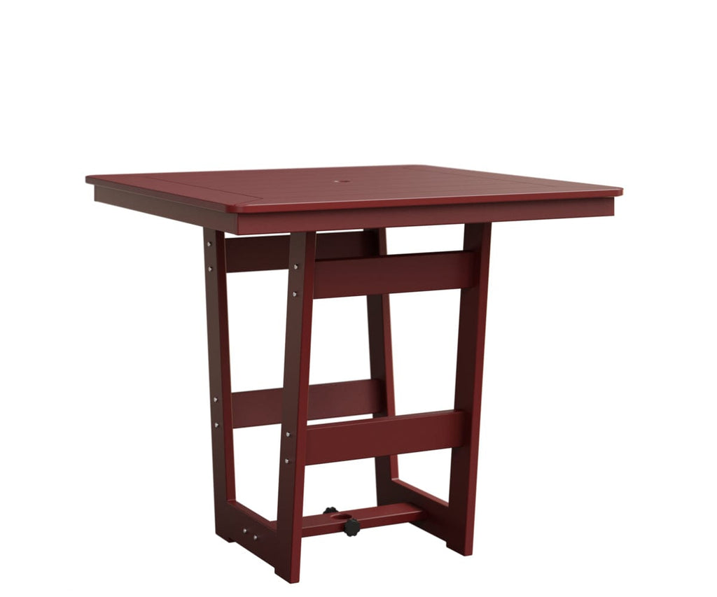 Hudson 40" x 40" Square Table - Bar Height Rockwood Outdoor Furniture MGP Red MGP Red 
