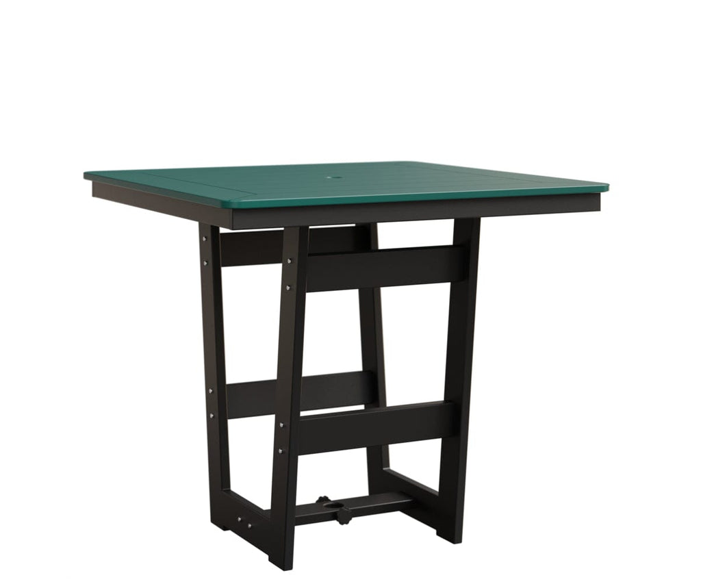 Hudson 40" x 40" Square Table - Bar Height Rockwood Outdoor Furniture MGP Teal MGP Black 