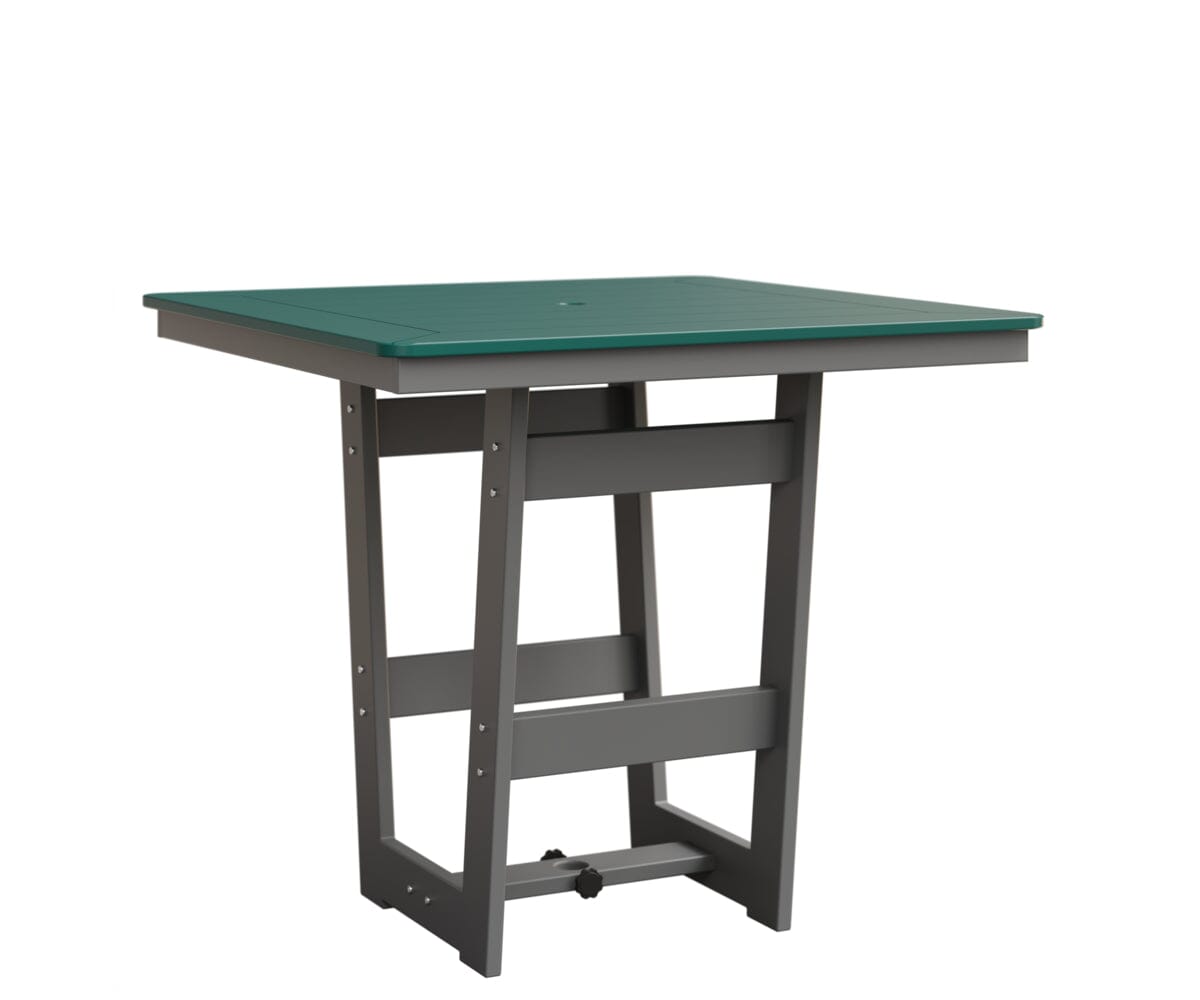 Hudson 40" x 40" Square Table - Bar Height Rockwood Outdoor Furniture MGP Teal MGP Fog 