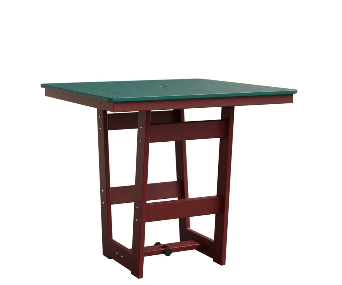 Hudson 40" x 40" Square Table - Bar Height Rockwood Outdoor Furniture MGP Teal MGP Red 