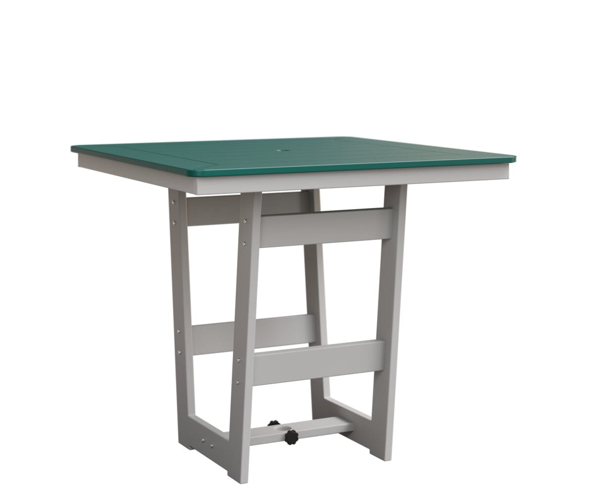 Hudson 40" x 40" Square Table - Bar Height Rockwood Outdoor Furniture MGP Teal MGP White 