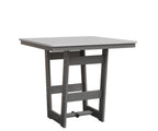 Hudson 40" x 40" Square Table - Bar Height Rockwood Outdoor Furniture MGP White MGP Fog 