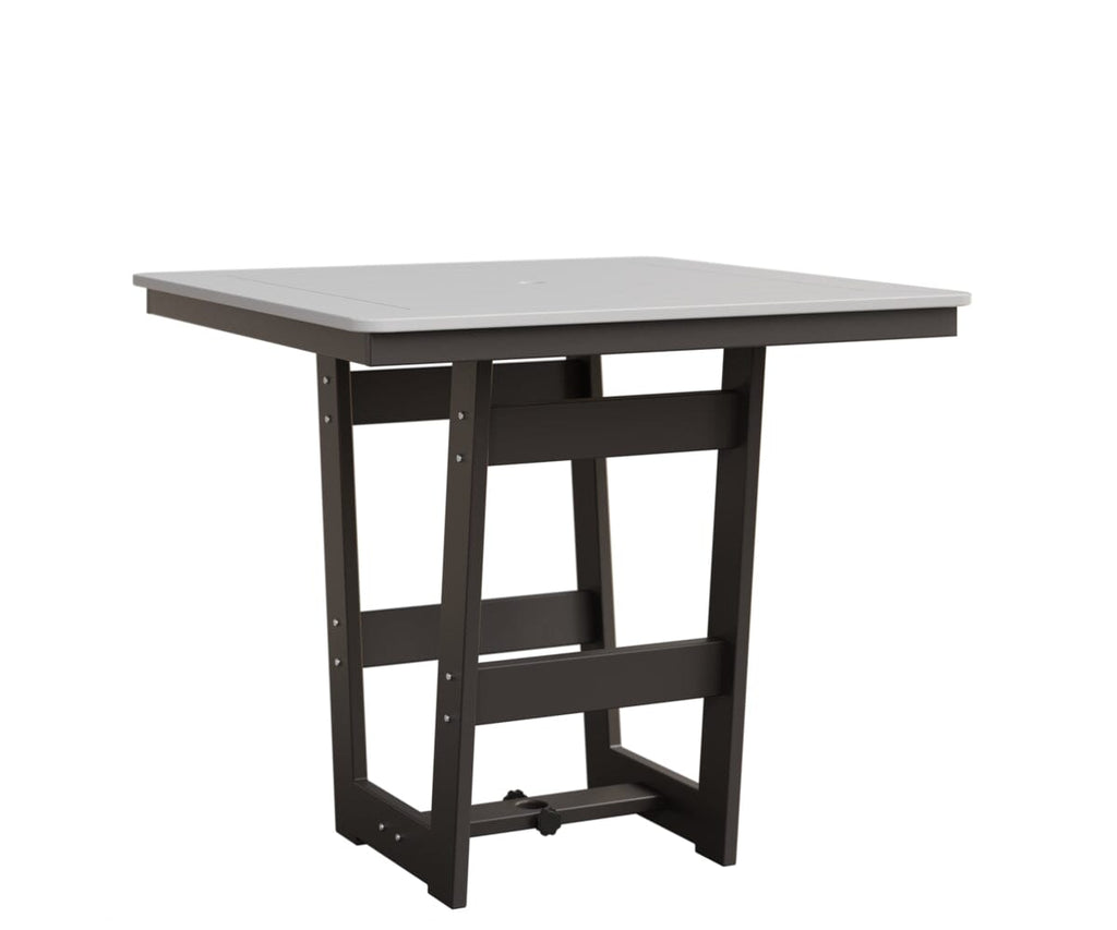 Hudson 40" x 40" Square Table - Bar Height Rockwood Outdoor Furniture MGP White MGP Graphite 