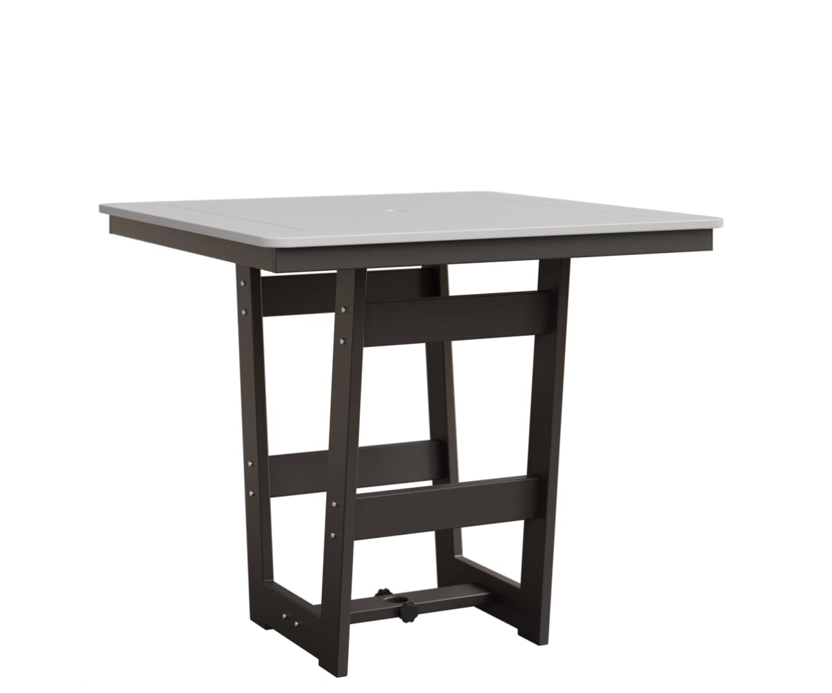 Hudson 40" x 40" Square Table - Bar Height Rockwood Outdoor Furniture MGP White MGP Graphite 