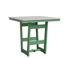 Hudson 40" x 40" Square Table - Bar Height Rockwood Outdoor Furniture MGP White MGP Mint 