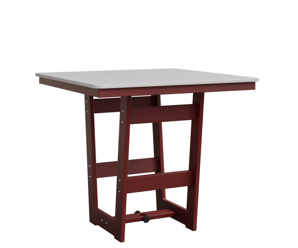 Hudson 40" x 40" Square Table - Counter Height Rockwood Outdoor Furniture MGP White MGP Red 
