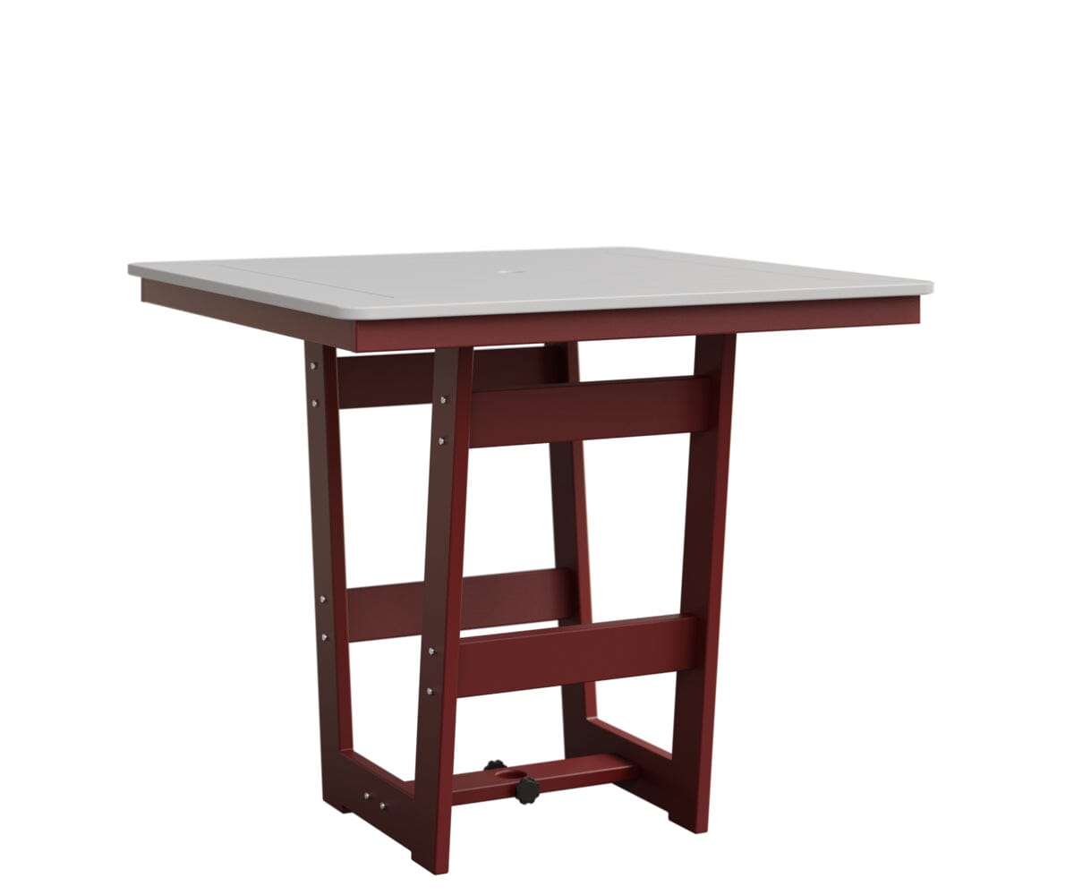 Hudson 40" x 40" Square Table - Counter Height Rockwood Outdoor Furniture MGP White MGP Red 