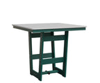 Hudson 40" x 40" Square Table - Counter Height Rockwood Outdoor Furniture MGP White MGP Teal 