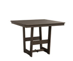 Hudson 40" x 40" Square Table - Dining Height Rockwood Outdoor Furniture Hammered Top: Bronze MGP Clay 