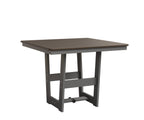 Hudson 40" x 40" Square Table - Dining Height Rockwood Outdoor Furniture Hammered Top: Bronze MGP Fog 
