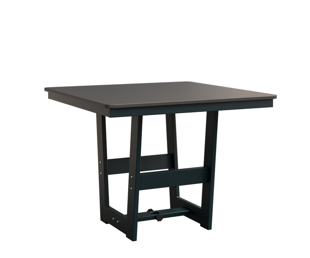 Hudson 40" x 40" Square Table - Dining Height Rockwood Outdoor Furniture Hammered Top: Stainless MGP Berry 
