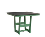 Hudson 40" x 40" Square Table - Dining Height Rockwood Outdoor Furniture MGP Black MGP Mint 