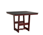 Hudson 40" x 40" Square Table - Dining Height Rockwood Outdoor Furniture MGP Black MGP Red 