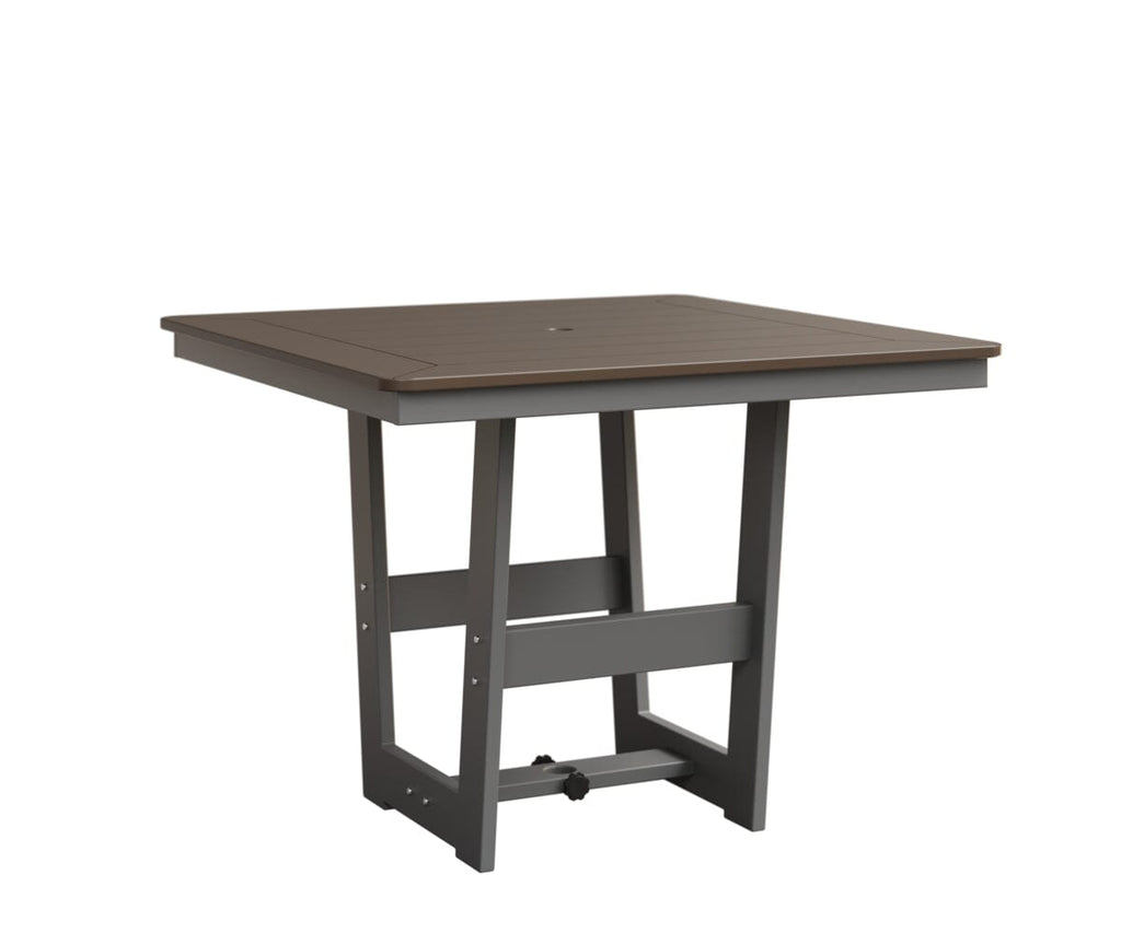 Hudson 40" x 40" Square Table - Dining Height Rockwood Outdoor Furniture MGP Clay MGP Fog 