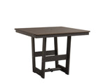 Hudson 40" x 40" Square Table - Dining Height Rockwood Outdoor Furniture MGP Clay MGP Graphite 