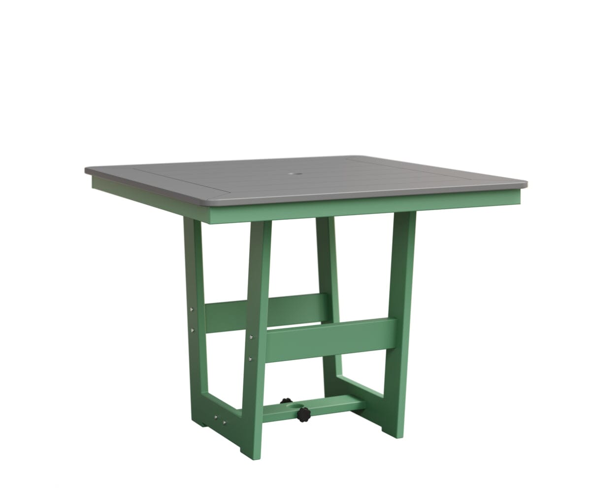 Hudson 40" x 40" Square Table - Dining Height Rockwood Outdoor Furniture MGP Fog MGP Mint 