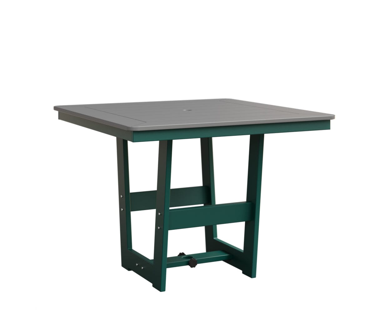 Hudson 40" x 40" Square Table - Dining Height Rockwood Outdoor Furniture MGP Fog MGP Teal 