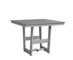 Hudson 40" x 40" Square Table - Dining Height Rockwood Outdoor Furniture MGP Fog MGP White 