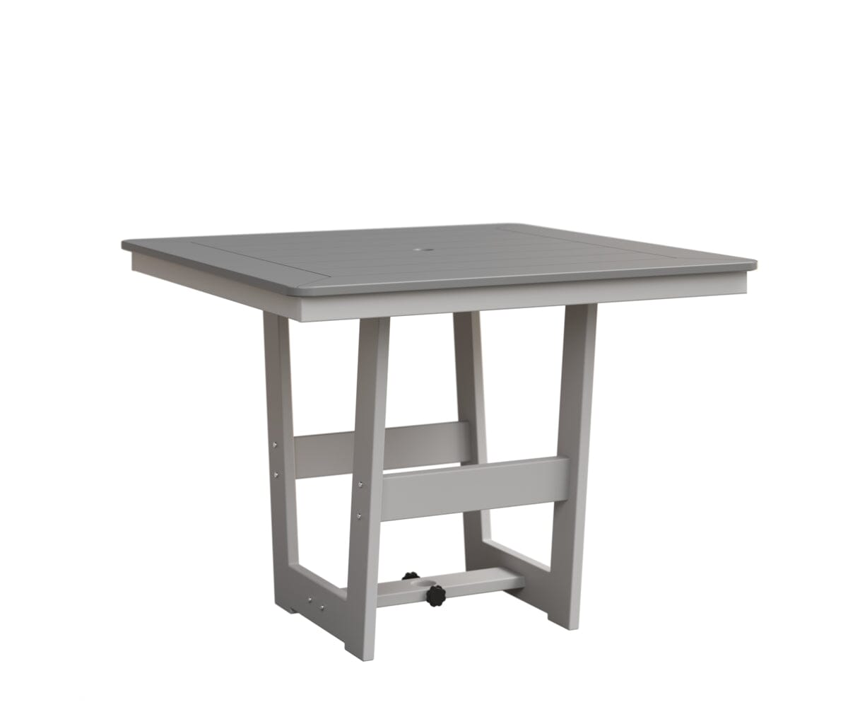 Hudson 40" x 40" Square Table - Dining Height Rockwood Outdoor Furniture MGP Fog MGP White 