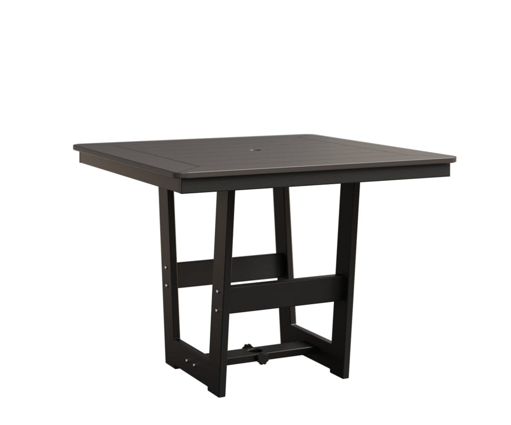 Hudson 40" x 40" Square Table - Dining Height Rockwood Outdoor Furniture MGP Graphite MGP Black 