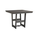 Hudson 40" x 40" Square Table - Dining Height Rockwood Outdoor Furniture MGP Graphite MGP Fog 