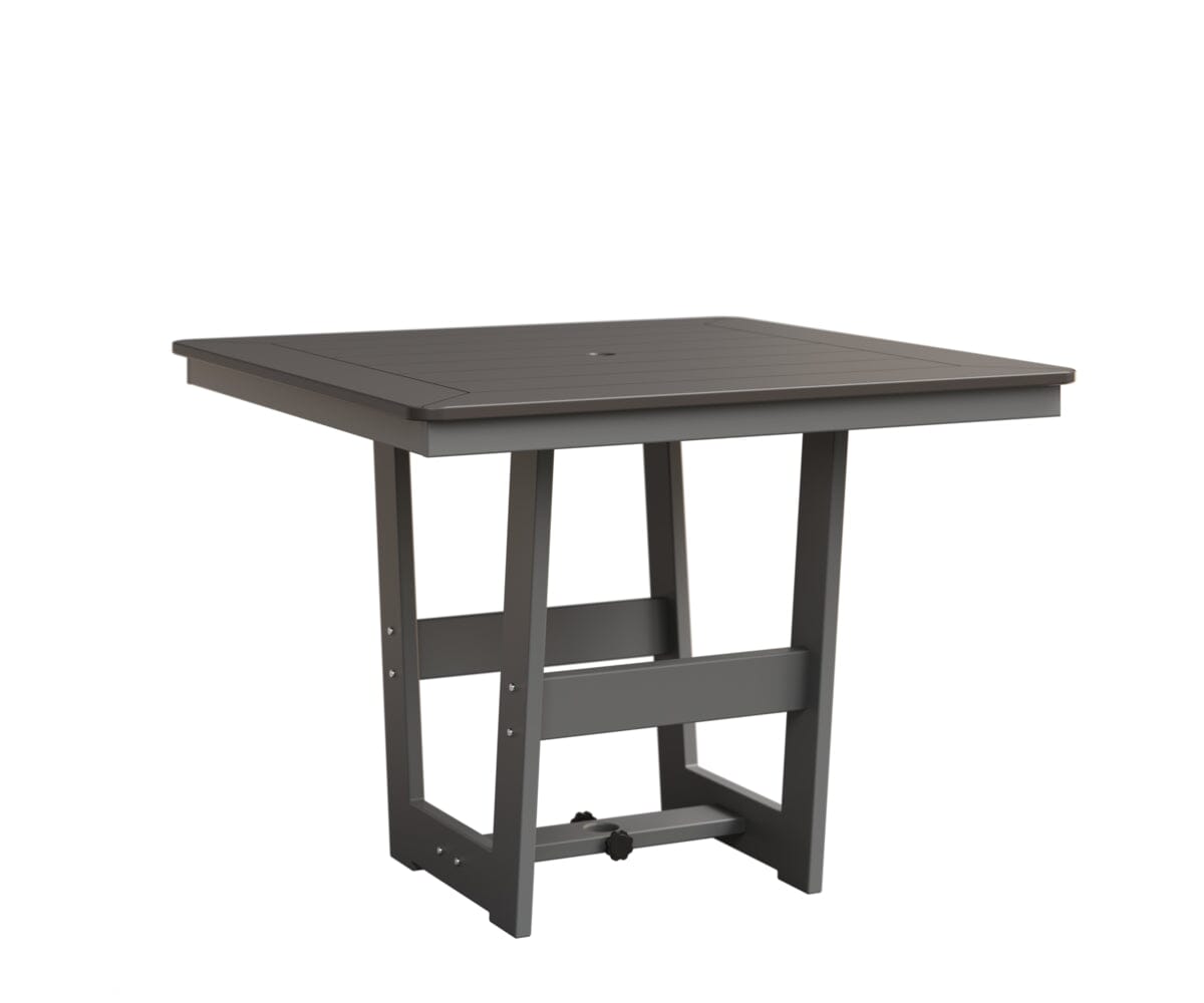 Hudson 40" x 40" Square Table - Dining Height Rockwood Outdoor Furniture MGP Graphite MGP Fog 