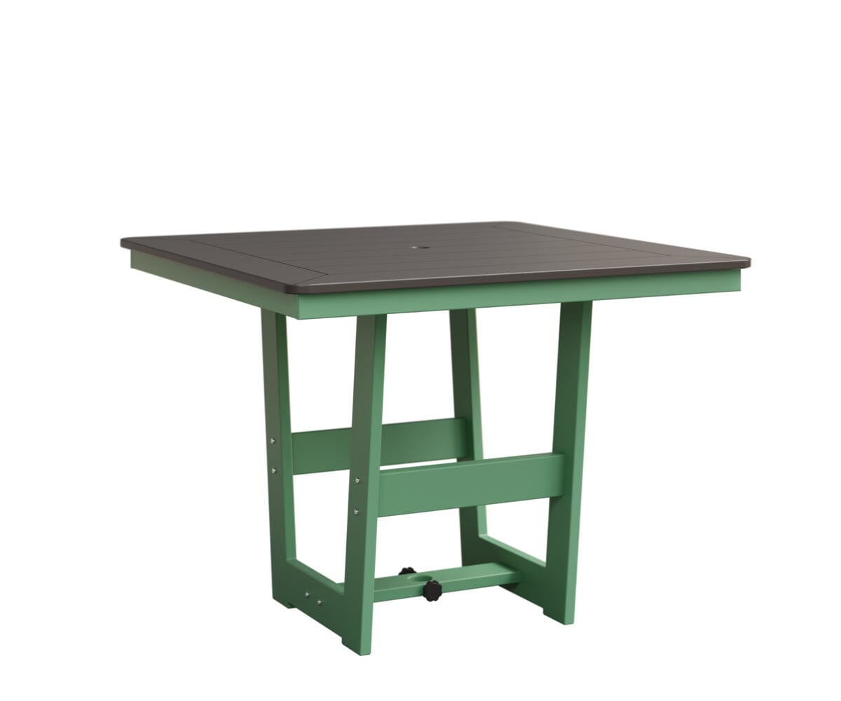Hudson 40" x 40" Square Table - Dining Height Rockwood Outdoor Furniture MGP Graphite MGP Mint 