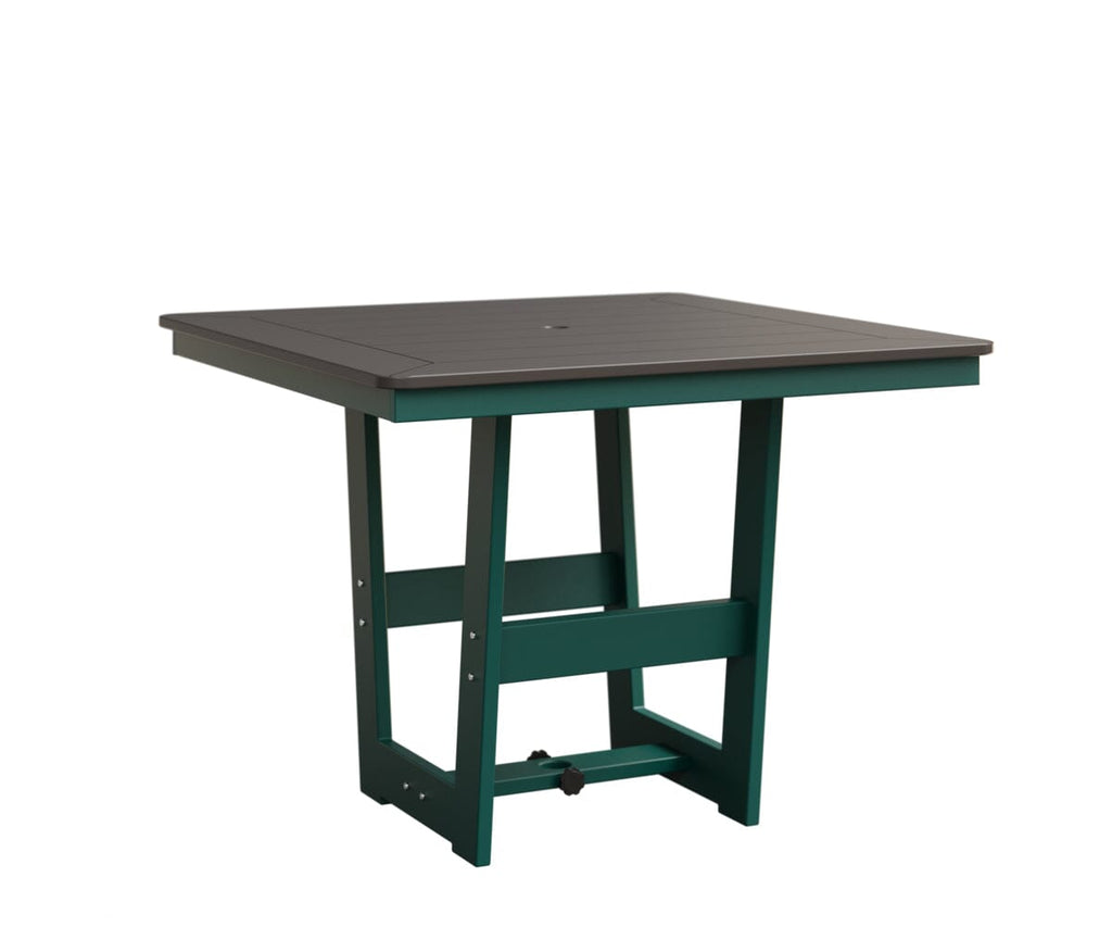 Hudson 40" x 40" Square Table - Dining Height Rockwood Outdoor Furniture MGP Graphite MGP Teal 
