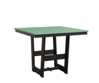 Hudson 40" x 40" Square Table - Dining Height Rockwood Outdoor Furniture MGP Mint MGP Black 