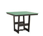 Hudson 40" x 40" Square Table - Dining Height Rockwood Outdoor Furniture MGP Mint MGP Graphite 
