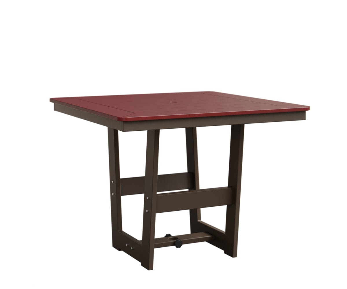 Hudson 40" x 40" Square Table - Dining Height Rockwood Outdoor Furniture MGP Red MGP Clay 