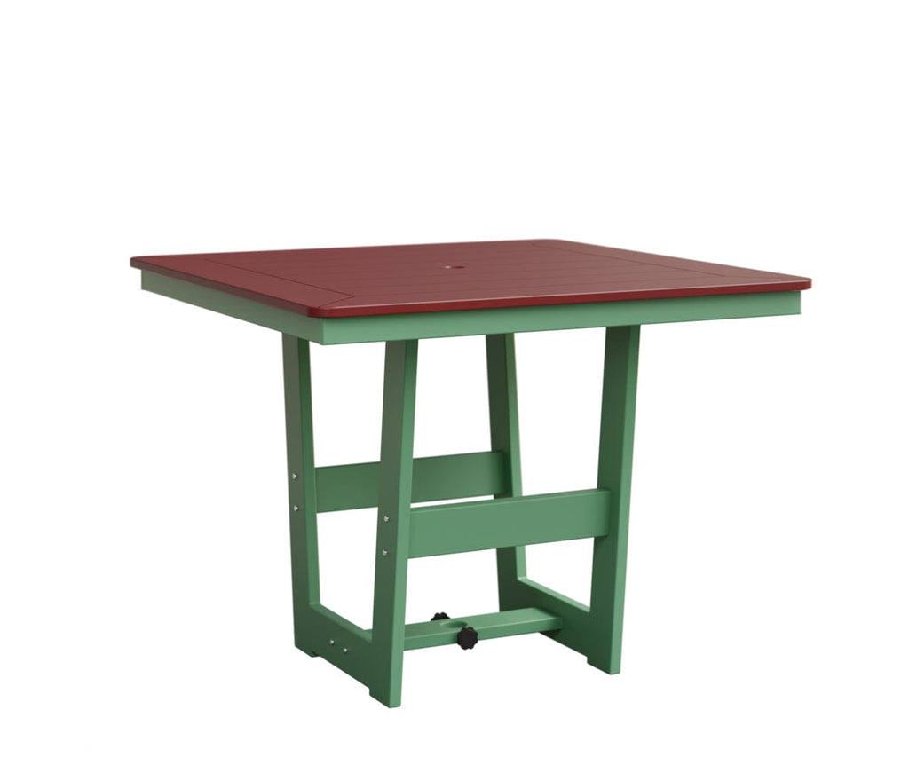 Hudson 40" x 40" Square Table - Dining Height Rockwood Outdoor Furniture MGP Red MGP Mint 