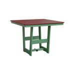 Hudson 40" x 40" Square Table - Dining Height Rockwood Outdoor Furniture MGP Red MGP Mint 