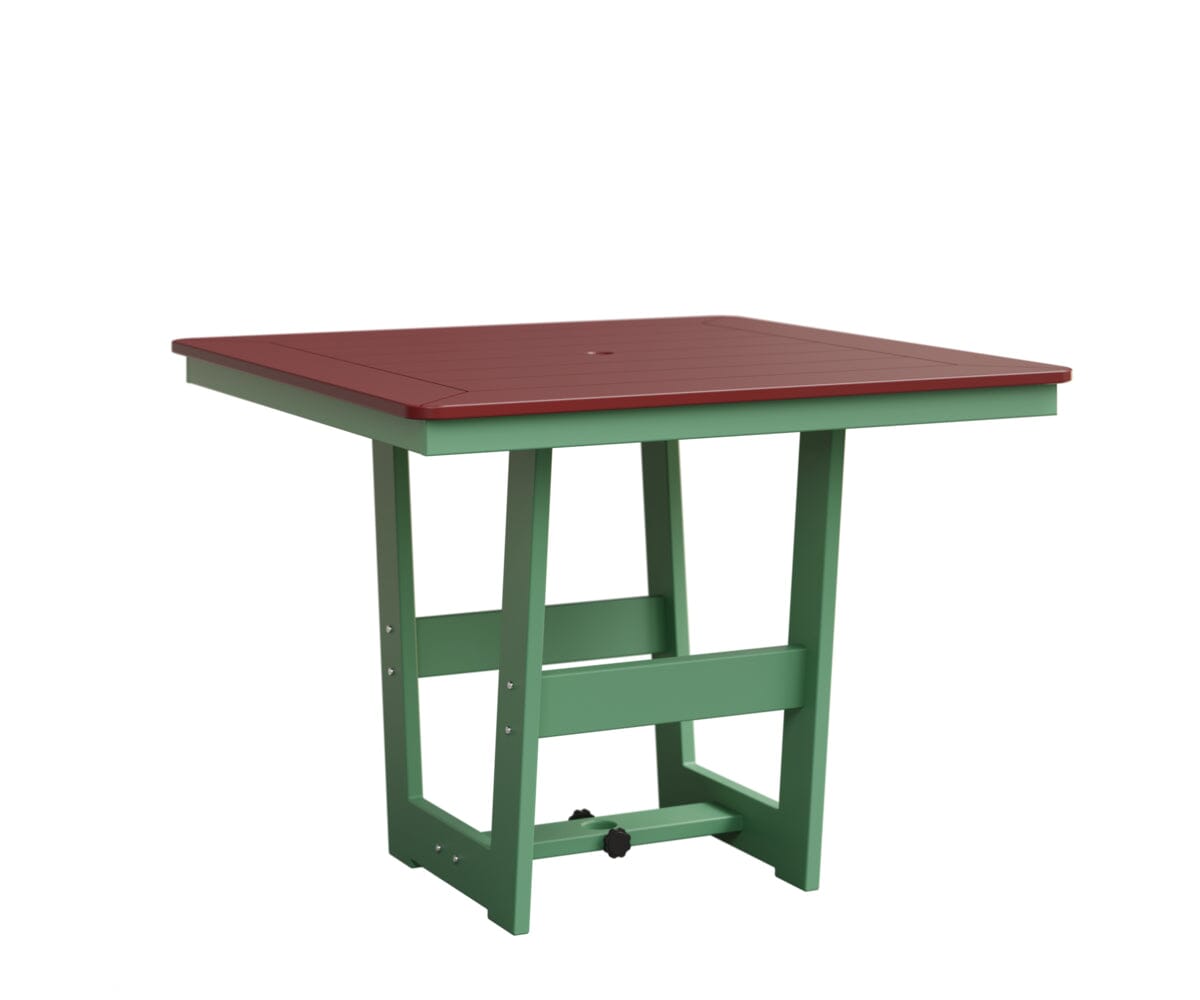 Hudson 40" x 40" Square Table - Dining Height Rockwood Outdoor Furniture MGP Red MGP Mint 
