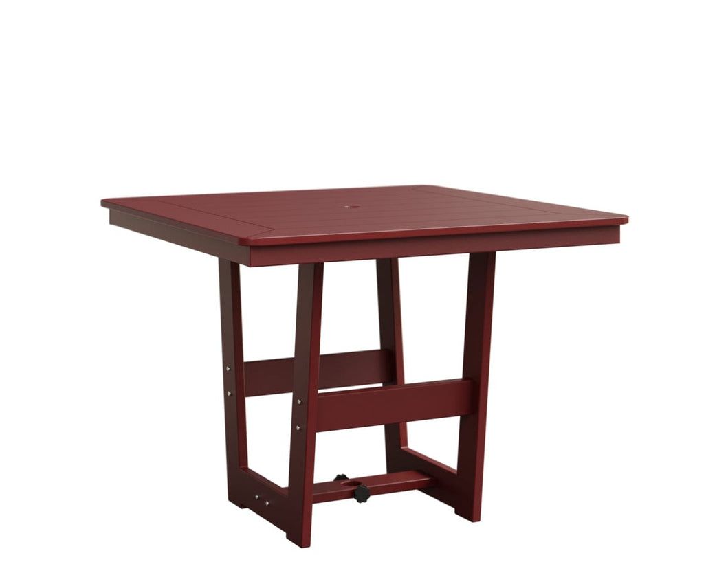 Hudson 40" x 40" Square Table - Dining Height Rockwood Outdoor Furniture MGP Red MGP Red 
